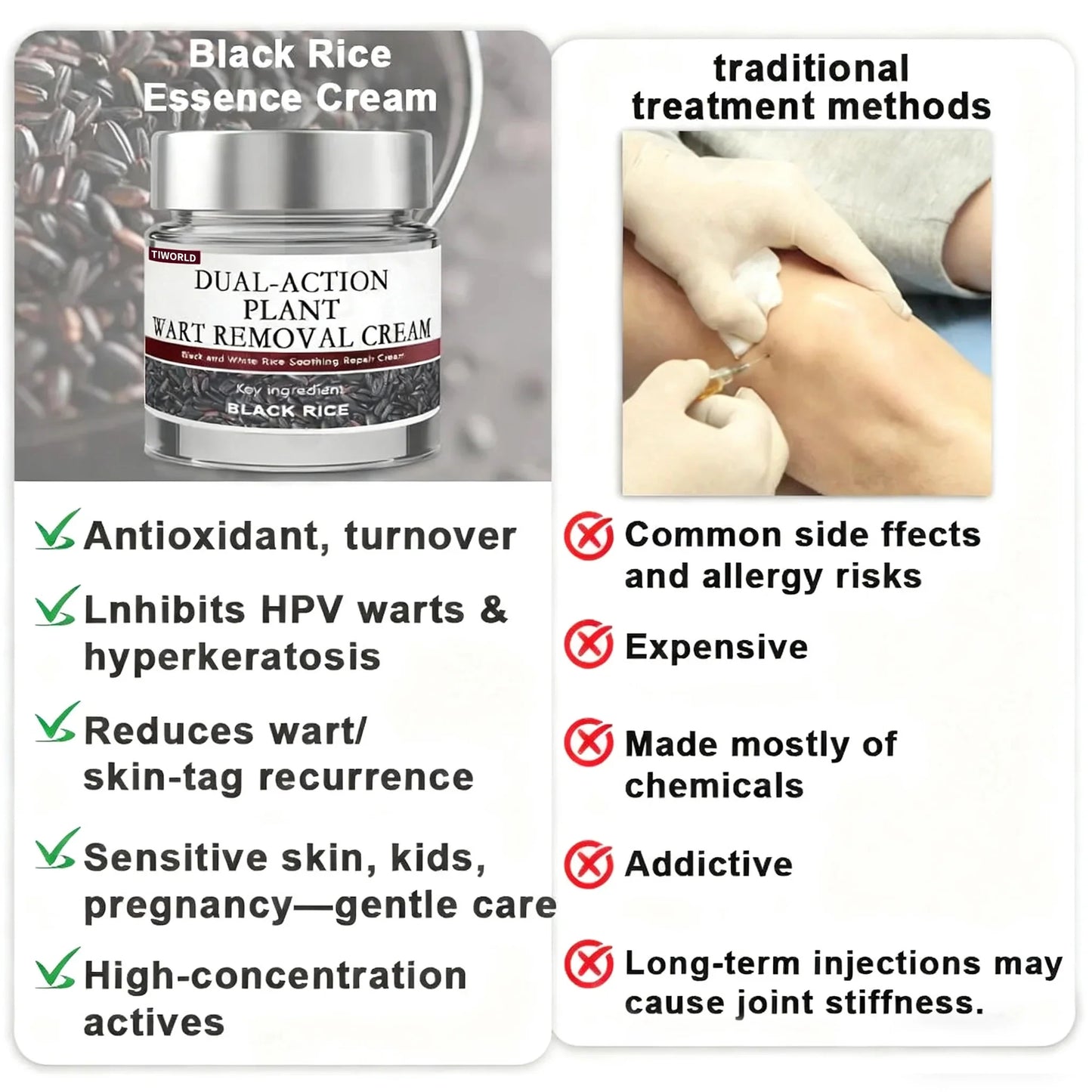 đEnds Today: 70% OFF!â° Tiworld Black Rice Soothing Repair Cream