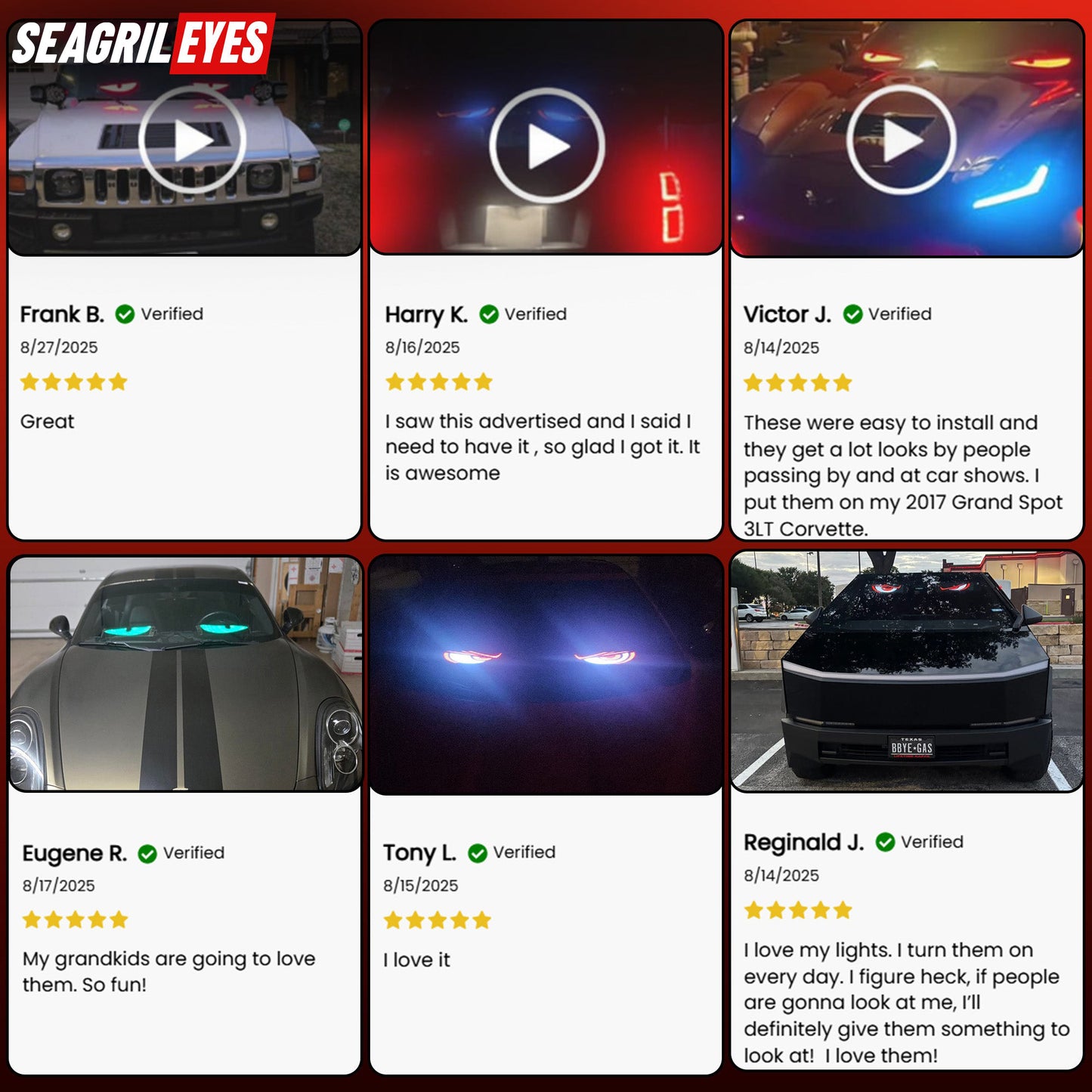 LED Animated EyesLED Animated Eyes for Maximum Street Presence