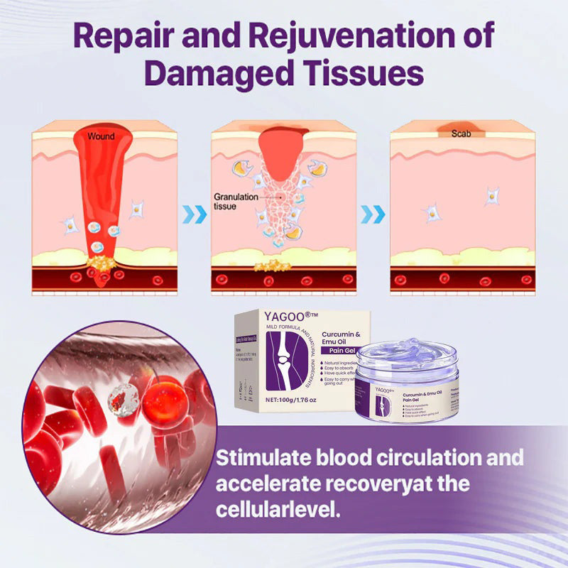 Yagoo®™ Curcumin & Emu Oil Pain Gel – 🏥Inspired by US Osteopathic Practices
