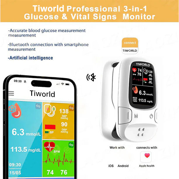 Tiworld™ Develops Newly Launched Non-Invasive Smart Glucose Meter 🔥made in the USA🔥
