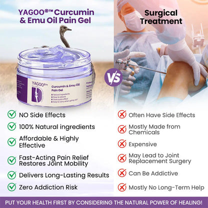 Yagoo®™ Curcumin & Emu Oil Pain Gel – 🏥Inspired by US Osteopathic Practices