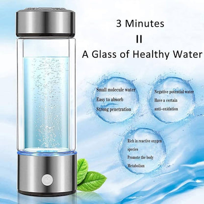 “Drink Smarter: The Secret to Feeling 10 Years Younger”—💧 Hydrogen Water Bottle