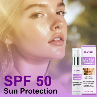 🌟SEAGRIL® 𝐒𝐩𝐨𝐭𝐄𝐫𝐚𝐬𝐞 𝐏𝐫𝐨𝐛𝐢𝐨𝐭𝐢𝐜 𝐒𝐡𝐢𝐞𝐥𝐝 𝐒𝐞𝐫𝐮𝐦 – Fades Dark Spots, Evens Skin Tone & Boosts Radiance✨💜