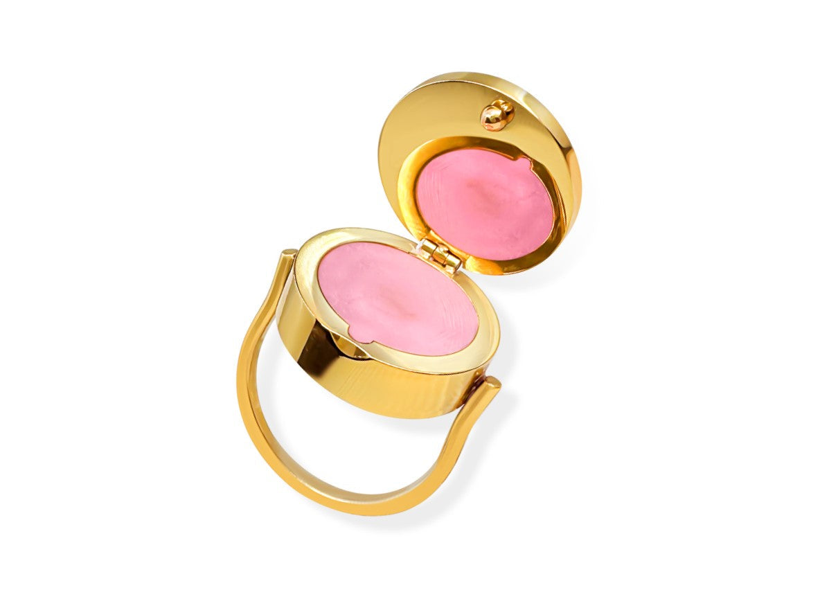 💍The Paris Lip Balm Ring — A Secret of Beauty Hidden in 14K Gold