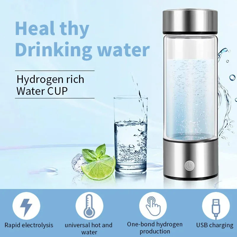 “Drink Smarter: The Secret to Feeling 10 Years Younger”—💧 Hydrogen Water Bottle