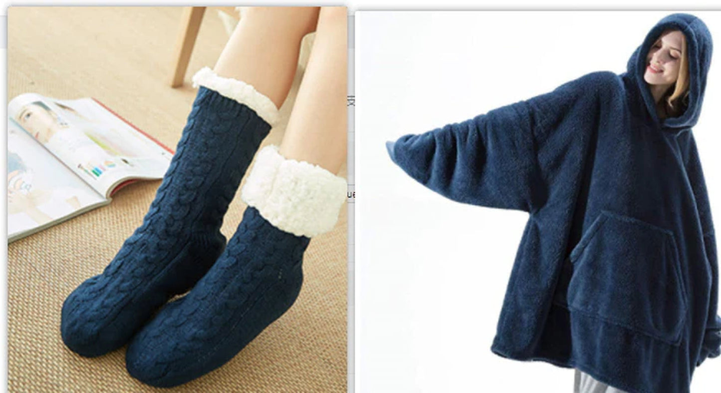 ❄️Too Cold to Move? Just Slip Into Comfort!☕ The Ultimate Lazy Hoodie for Cold Days ❄️