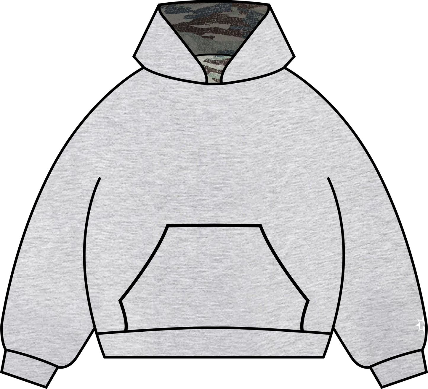 *reversible camo hoodie