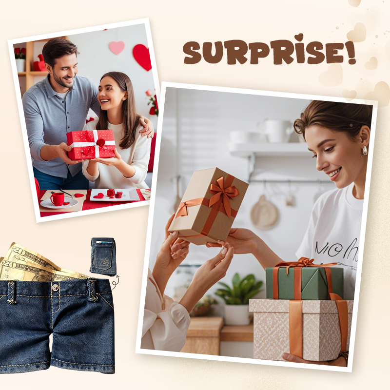 💴Mini Jeans Wallet Foldable Stylish Creative Mini Jeans-Shaped Wallet（USA）Made in the USA